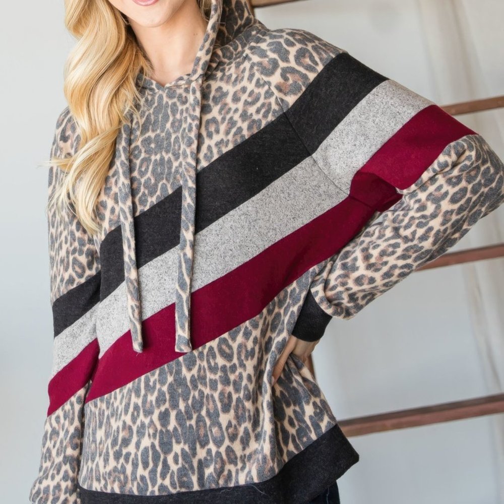 Animal Color Block Hoodie - Picture 5 of 7